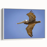 Vintage poster art of a Louisiana landscape on a framed canvas.