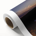 Art deco poster of Acadia National Park with muted blue and green tones on rolled canvas, ideal for nursery wall art.
