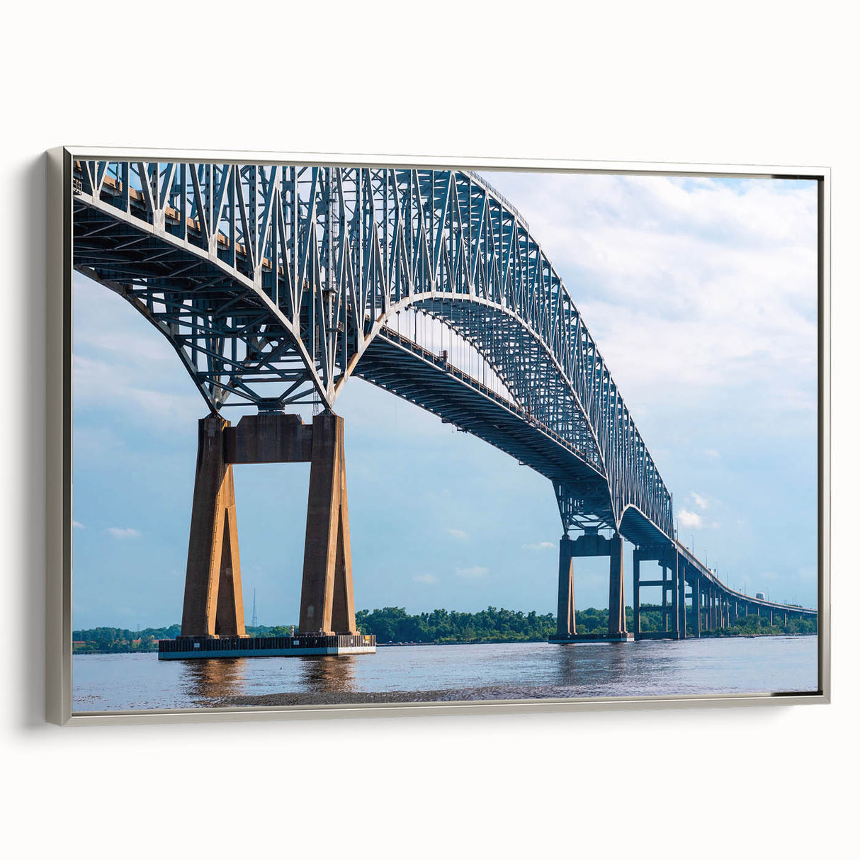 Framed canvas of Baltimore landscape in vintage style with black and colorful palette, ideal for living room decor.