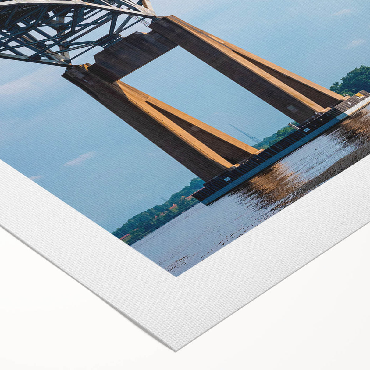 Art deco poster of Baltimore skyline in monochrome shades on rolled canvas, suitable for dining room wall art.