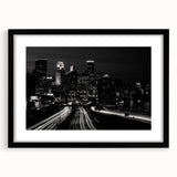 Extra large abstract art print of Minneapolis skyline in vibrant colors on a textured canvas, perfect for living room decor.