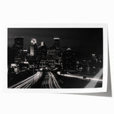 Minneapolis skyline in muted gray and blue tones on a rolled canvas, ideal for art wall dining room.