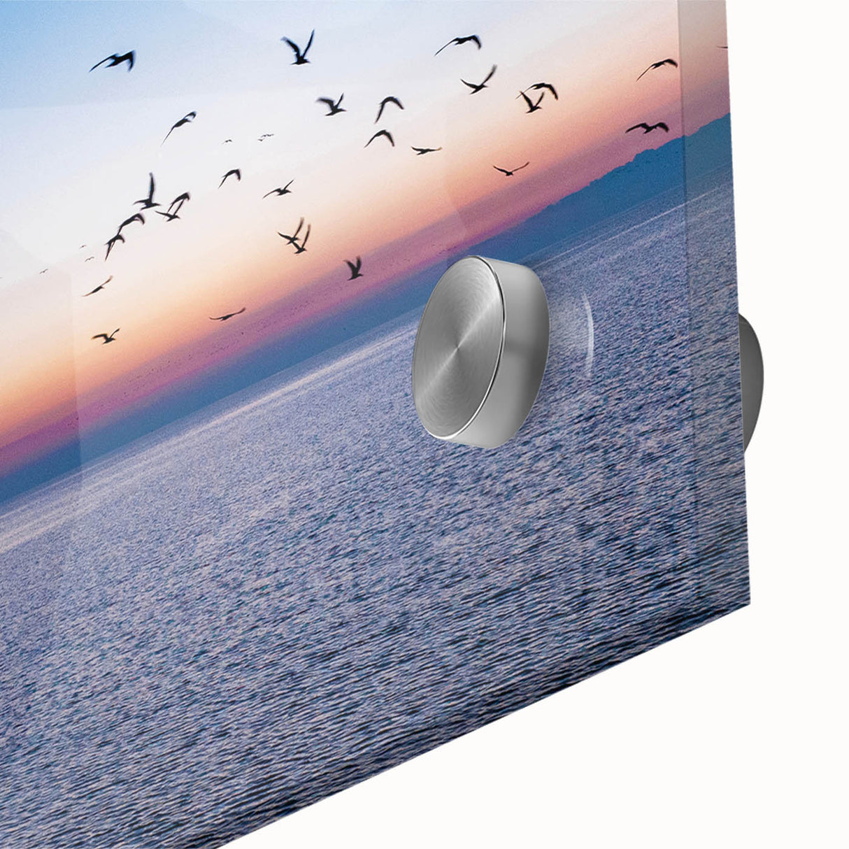 Large abstract wall art featuring fluid shapes in muted earth tones on acrylic glass, ideal for dining room ambiance.
