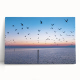Black and white stretched canvas featuring a panoramic Mississippi landscape, ideal for kitchen wall art.