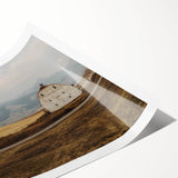 Extra large rolled print of line art flowers in black and white, ideal for large living room wall art.