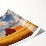 Extra large wall art featuring line art flowers in muted earth tones on a rolled canvas.