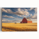 Large black and white stretched canvas of Nebraska scenery, ideal for kitchen wall art.