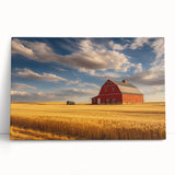 Black and white photograph of a Nebraska landscape on stretched canvas, suitable as large kitchen wall art or bedroom decor.