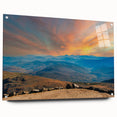 Acrylic print of New Hampshire scenery in muted earth tones, suitable for bedroom or dining room decor.
