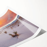 Extra large wall art featuring line art flowers in muted earth tones on a rolled print, ideal for large living room decor.