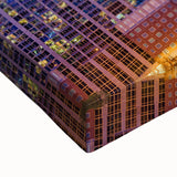 Black and white landscape art painting of Charlotte skyline on large stretched canvas, suitable for bedroom wall decor.