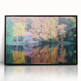 Large abstract wall art of Raleigh with mid-century modernist style in black and gray tones on framed acrylic.