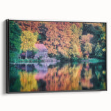 Black and white framed canvas of Raleigh, North Carolina landscape in vintage poster style, ideal for bedroom decor.