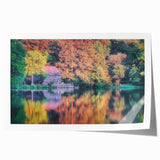 Extra large rolled print of Raleigh, North Carolina skyline with vibrant sunset hues, ideal for art wall dining room.