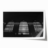 Rolled print of New York City's Grand Central Station in muted gray tones, ideal for art wall dining room.