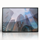 Acrylic print of Manhattan skyline in black and white, ideal for modern art wall decor or a nursery.