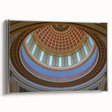 Vintage-style landscape art painting of Oklahoma scenery on a framed canvas, featuring a black and colorful palette.