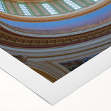 Art deco poster of Oklahoma scenery in muted earth tones on rolled canvas, suitable for dining room decor.