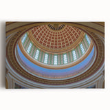 Black and white photo of Oklahoma landscape on large stretched canvas, ideal for kitchen wall art.