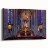 Black and white framed canvas of a vintage Pittsburgh landscape, ideal for bedroom wall art.