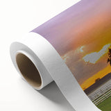 Art deco poster of Pennsylvania scenery in pastel shades on rolled canvas, suitable for nursery wall art.