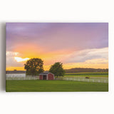 Black and white large art print of Pennsylvania scenery on stretched canvas, ideal for kitchen wall art.