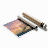 Extra large rolled print of Charleston scenery with floral art in pastel shades, ideal for classy bathroom wall art.