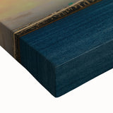 Black and white landscape painting of Charleston on stretched canvas, ideal for bedroom wall art.