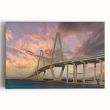 Black and white large art on canvas of Charleston, South Carolina, ideal for kitchen wall art.