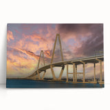 Black and white stretched canvas of Charleston scenery, ideal for kitchen wall art or bedroom ambiance.