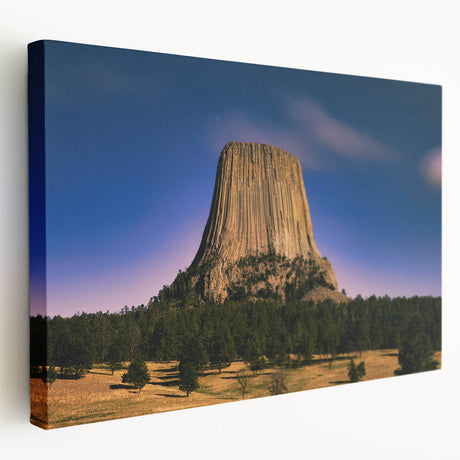 Panoramic view of the South Dakota Badlands on a large stretched canvas, displaying earthy tones.