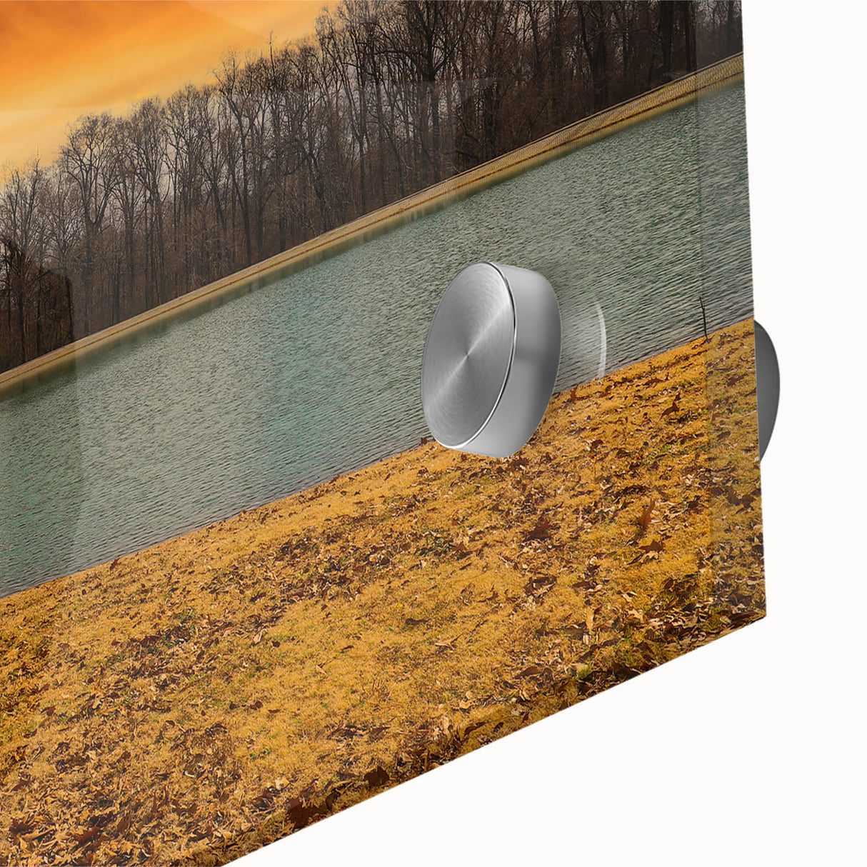 Large abstract wall art of Memphis skyline in muted earth tones on acrylic glass, ideal for dining room ambiance.