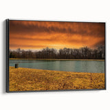 Black and white framed canvas of Memphis landscape in vintage poster style, suitable for bedroom wall decor.