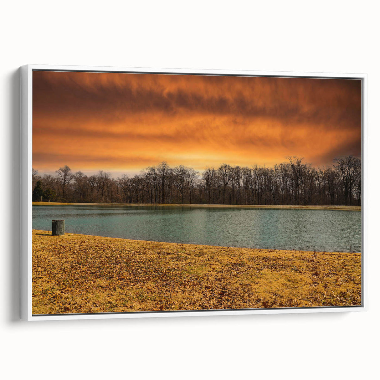 Framed canvas of vintage poster art depicting the Memphis, Tennessee skyline in colorful hues, ideal for living room decor.
