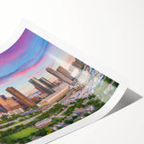 Extra large wall art featuring line art flowers in black and white, ideal for large living room decor.