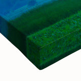 Black and white landscape art painting of Vermont scenery on large stretched canvas, suitable for bedroom wall decor.