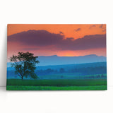 Black and white stretched canvas of Vermont scenery, ideal for kitchen wall art or bedroom ambiance.