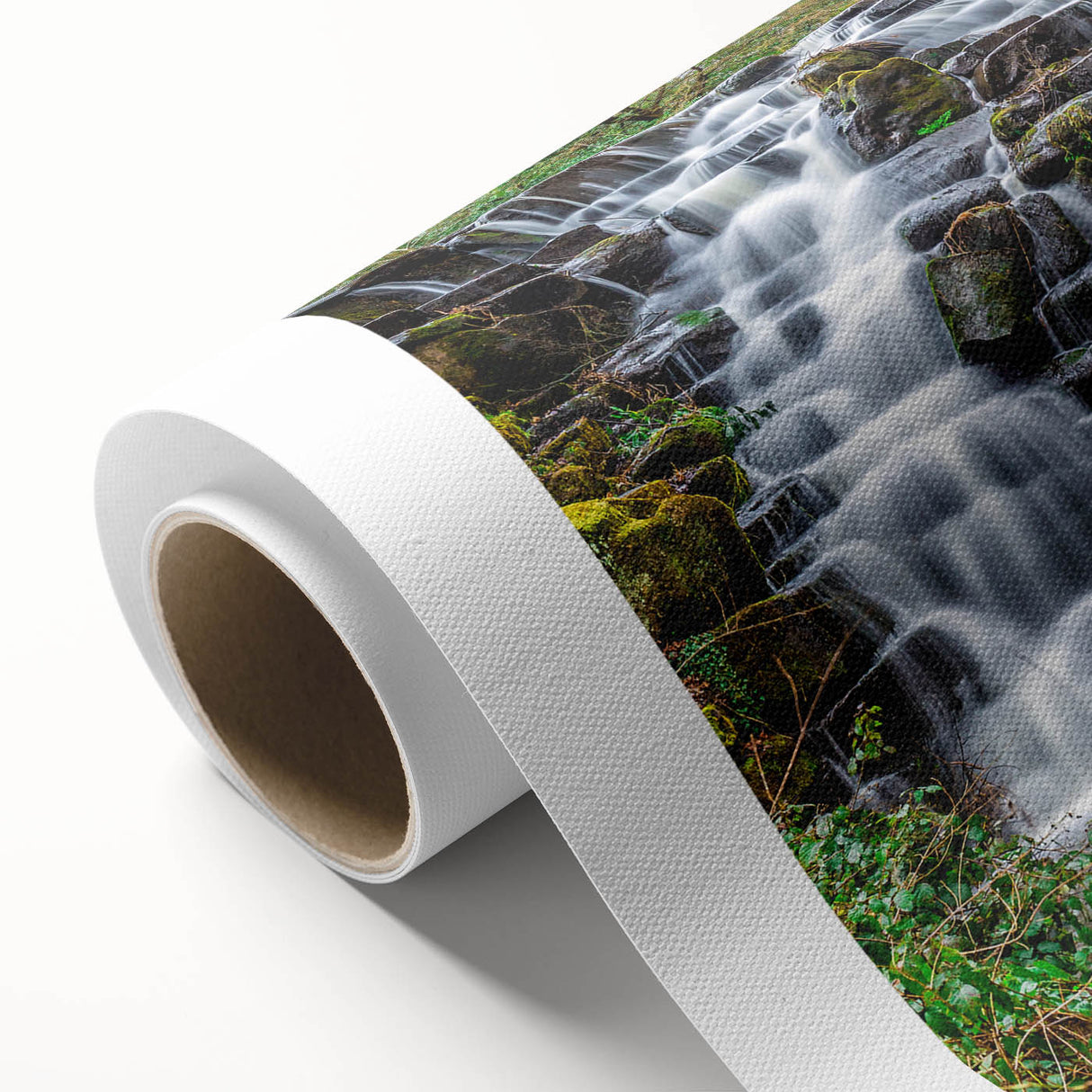 Art deco poster featuring vibrant Virginia scenery on rolled canvas, ideal for nursery wall art.