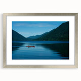 Textured abstract art print depicting Olympic National Park in muted earth tones, framed in silver, ideal for bedroom art.