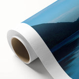 Art deco poster of Olympic National Park in muted green and brown tones on rolled canvas, suitable as nursery wall art.