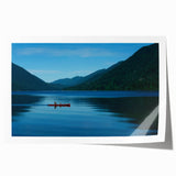 Olympic National Park scenery on rolled print, featuring lush greenery and mist, ideal for art wall dining room.