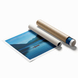 Extra large rolled print of Olympic, Washington scenery with lush greenery and floral elements.