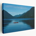 Large canvas print of Olympic National Park with lush greenery and mountain backdrop, suitable for kitchen wall art.
