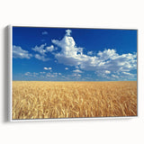 Vintage poster art of Palouse, Washington in colorful tones on extra large framed canvas, ideal for living room decor.