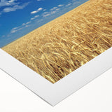 Art deco poster of Palouse, Washington scenery on rolled canvas, featuring soft green and brown tones.