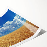 Extra large wall art featuring line art flowers in soft pastel colors on rolled print, ideal for large living room decor.