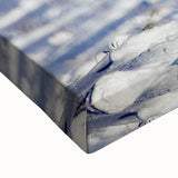 Black and white landscape art painting of Yellowstone on stretched canvas, ideal for bedroom wall decor.