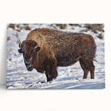 Black and white large canvas print of Yellowstone scenery, ideal for kitchen wall art or bedroom ambiance.