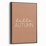 Black and white framed canvas featuring a vintage landscape painting of autumn trees, ideal for bedroom wall decor.