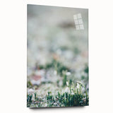 Acrylic print of a large abstract design in vibrant spring hues, ideal for bedroom or dining room art.